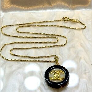 Up cycled Authentic Chanel Zipper Pull Necklace